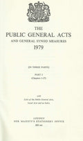 Public General Acts and General Synod Measures, 1979 (In Three Parts)