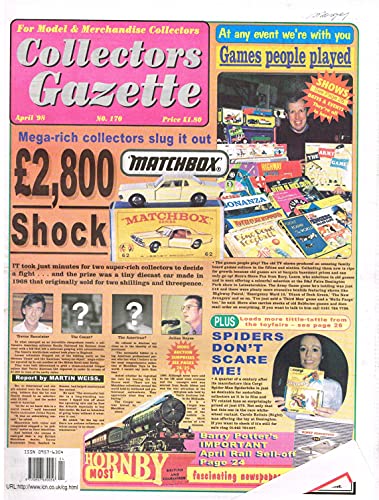 Collectors Gazette magazine, Number 170, April 1998