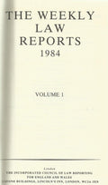 Weekly Law Reports 1984 Vol 1