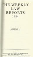 Weekly Law Reports 1984 Vol 1
