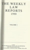 Weekly Law Reports 1990 Vol 1