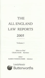 The All England Law Reports 2005, Volume 3