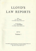 Lloyd's Law Reports - 1974, Volume 1