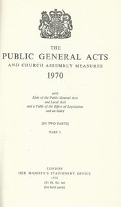 The Public General Acts and Church Assembly Measures 1970