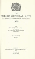 The Public General Acts and Church Assembly Measures 1970