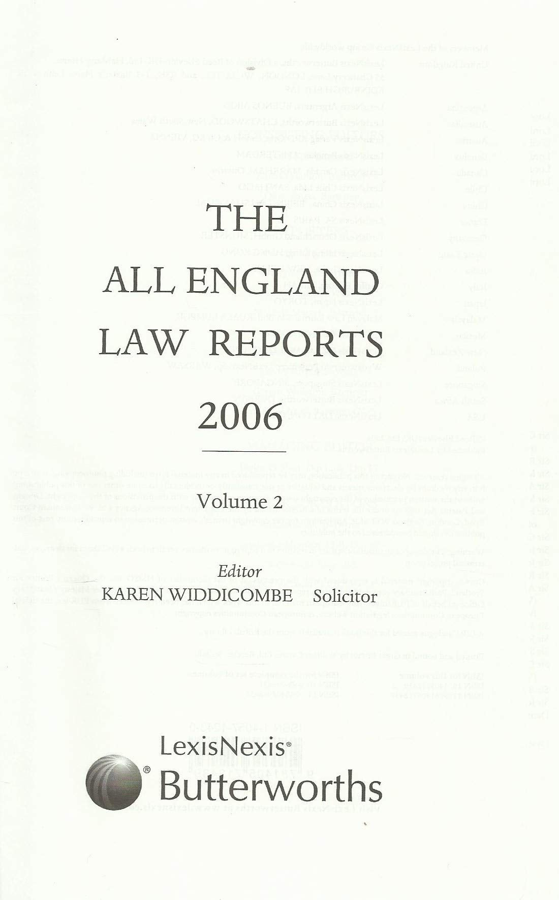 The All England Law Reports 2006, Volume 2