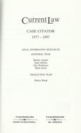 Current Law Case Citators 1977-1997