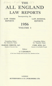 THE ALL ENGLAND LAW REPORTS: 1956, VOLUME I.