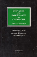 Copinger and Skone James on Copyright: 1st Supplement