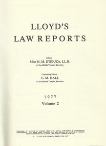 Lloyd's Law Reports - 1977, Volume 2