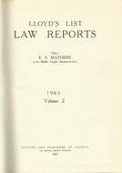 Lloyd's List Law Reports - 1963, Volume 2