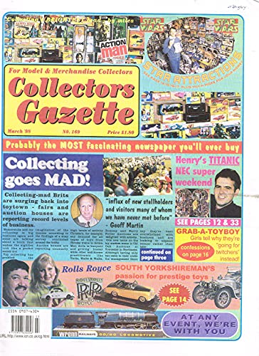 Collectors Gazette magazine, Number 169, March 1998