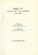 Lloyd's List Law Reports - Digest 12, 1961-1965