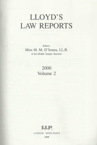 Lloyd's Law Reports Bound Volume: Vol 2