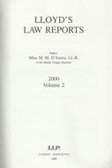 Lloyd's Law Reports Bound Volume: Vol 2