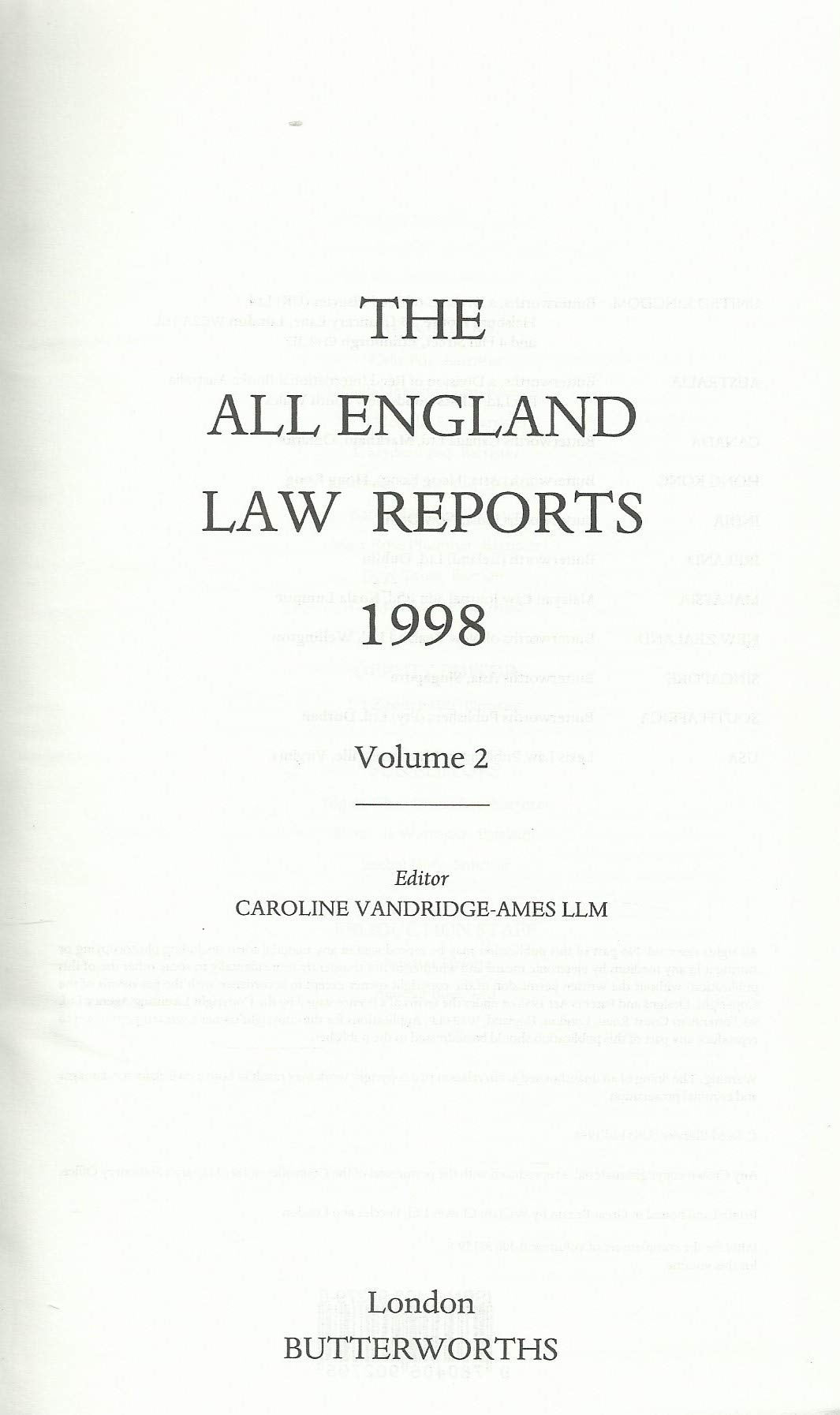 The All England Law Reports: Vol 2