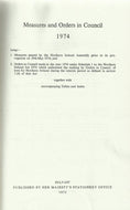 Measures and Orders in Council