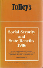 Load image into Gallery viewer, Tolley&#39;s Social Security and State Benefits 1986