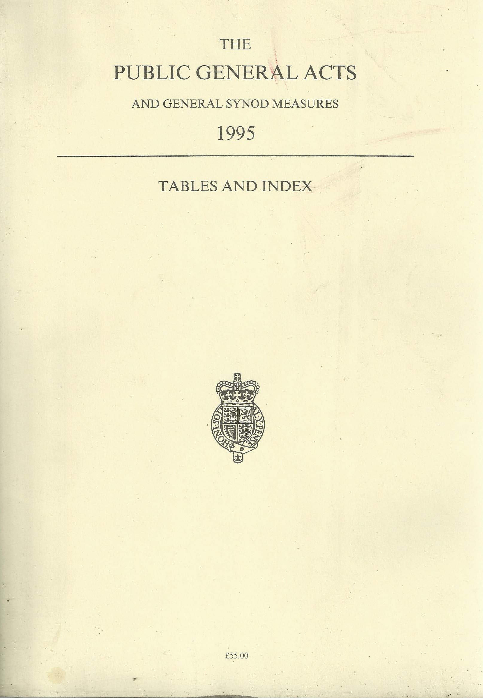 The Public General Acts and General Synod Measures 1995