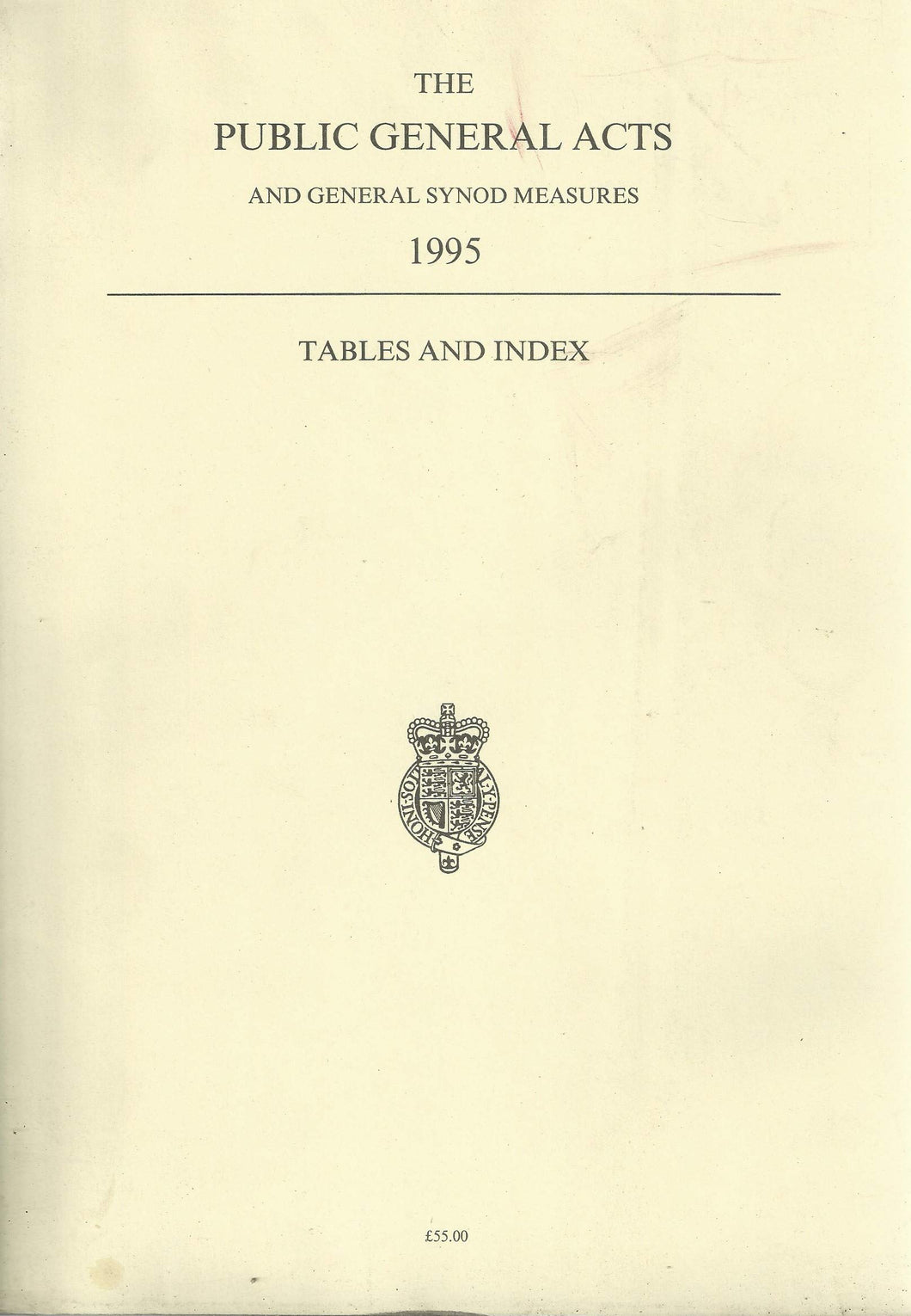 The Public General Acts and General Synod Measures 1995
