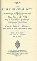 1932-33 The Public General Acts