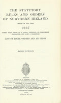 Northern Ireland Statutory Rules and Orders 1937