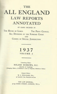 The All England Law Reports 1937, Volume 2