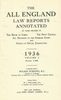 The All England Law Reports, 1936: Volume 2.