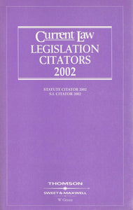 Current Law Legislation Citators, 2002