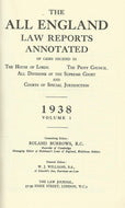 The All England Law Reports Annotated: 1938 vol 1