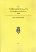 The Public General Acts and General Synod Measures 2004 - Tables and Index