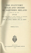 Northern Ireland Statutory Rules and Orders, 1948 - The Statutory Rules and Orders of Northern Ireland