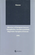 Load image into Gallery viewer, Directory of European Lawyers 1994/Europäische Anwaltsverzeichnis/Répertoire Européen d'Avocats