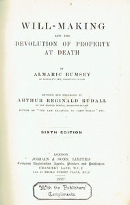 Will-Making and the Devolution of Property at Death - Sixth Edition