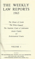 The Weekly Law Reports 1963.