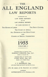 THE ALL ENGLAND LAW REPORTS 1955 VOLUME 3