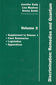 Discrimination: Pt. 1, v. 2: Remedies and Quantum