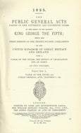 The Public General Acts 1924-5: 15 and 16 Geo V (Two-Volume Set)