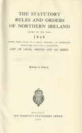 Northern Ireland Statutory Rules and Orders, 1949 - The Statutory Rules and Orders of Northern Ireland