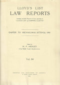 Lloyd's List Law Reports - Easter to Michaelmas Sittings, 1950, Vol 84