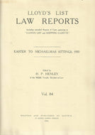 Lloyd's List Law Reports - Easter to Michaelmas Sittings, 1950, Vol 84