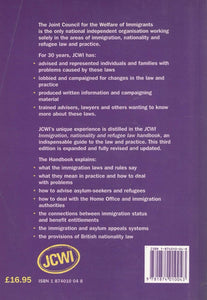 JCWI Immigration, Nationality and Refugee Law Handbook: A User's Guide: 1997 Ed