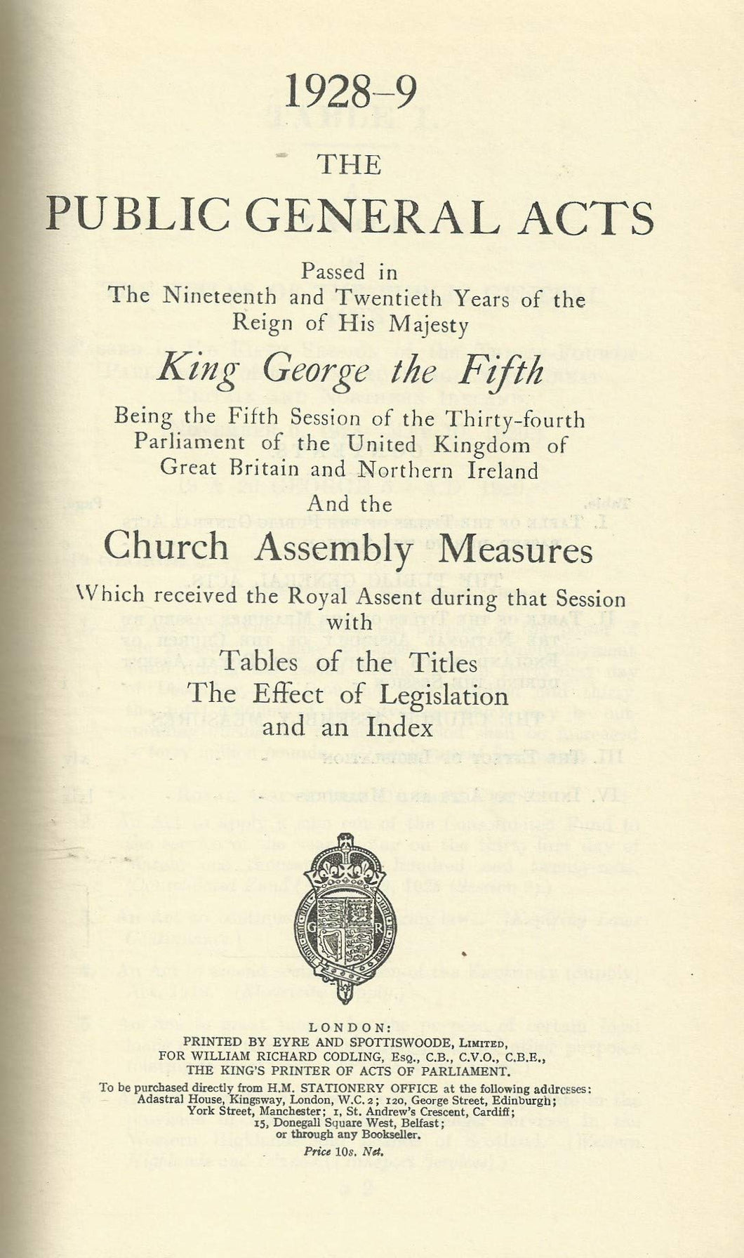 PUBLIC GENERAL ACTS 1928.