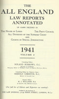 The All England Law Reports 1941, Volume 3