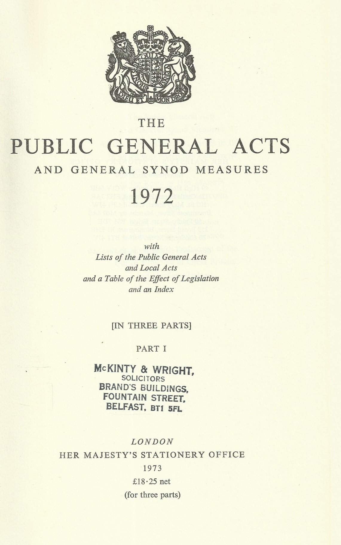 The public general acts and General Synod measures