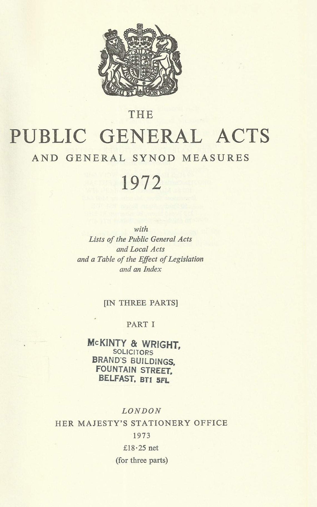 The public general acts and General Synod measures