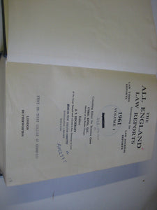 The All England Law Reports: 1961 Vol 1