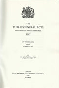 The Public General Acts and General Synod Measures 1987