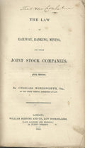 The Law Of Railway, Banking, Mining And Other Joint Stock Companies