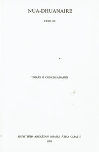 Nua-Dhuanaire: v. 3 (Irish literature - verse)